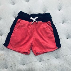 THE BRAND 92/98cm red melange shorts
